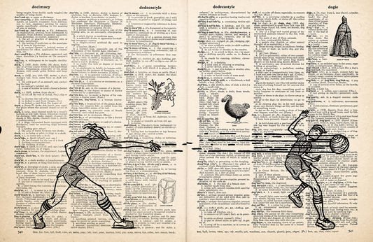 Dodge – 2023 Inktober Dictionary Page Art Print by Amanda Vance